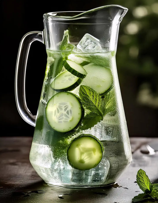Chilled Cucumber Mint Spa Water for Summer Hydration