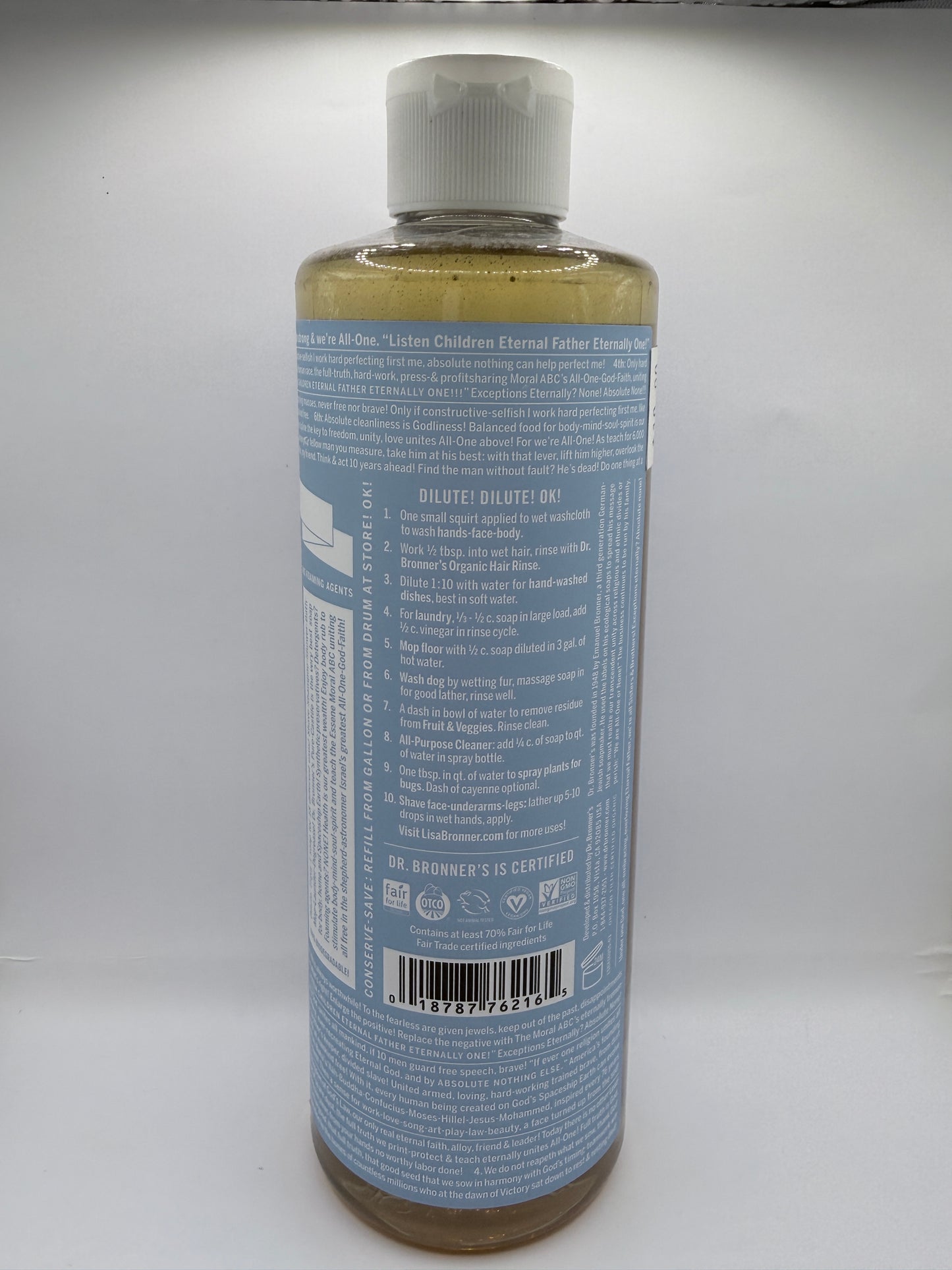Dr. Bronner's Baby Liquid Castile Soap