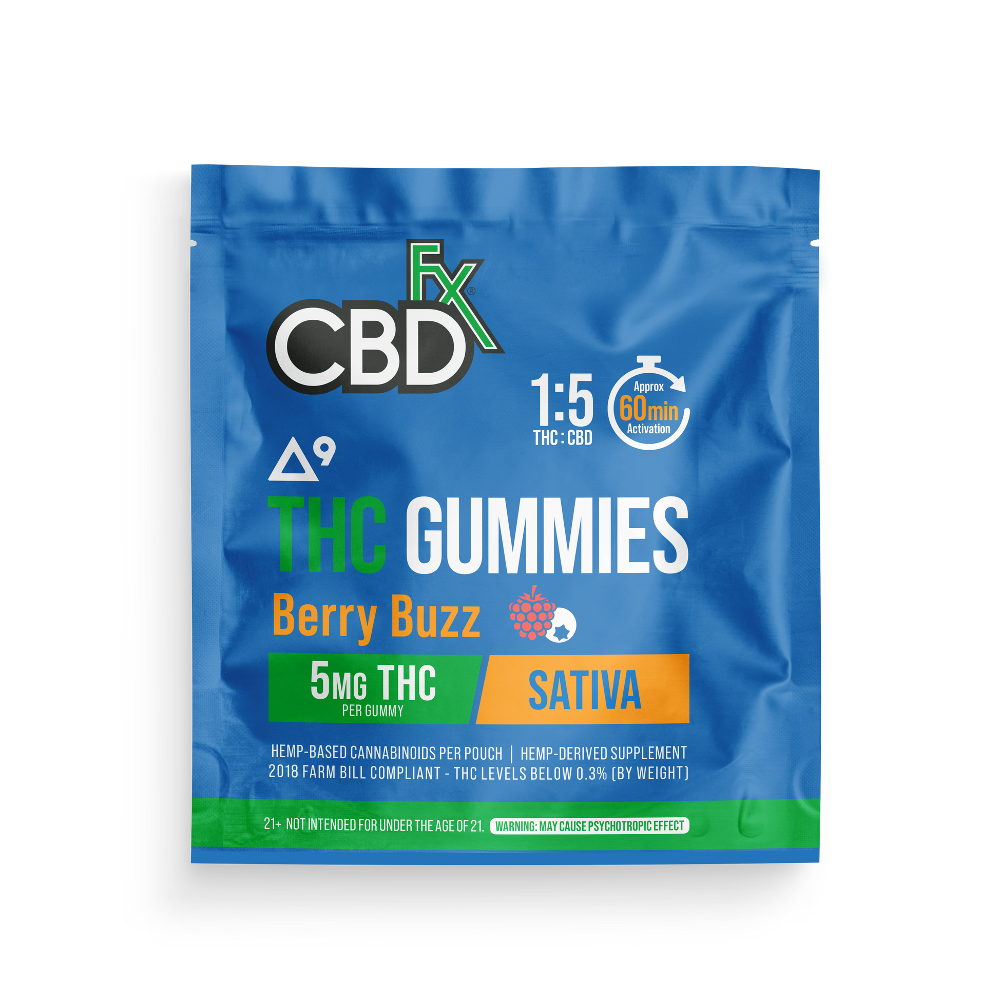 CBDfx CBD + Delta-9 THC Gummies – Magic Melon / Berry Buzz (20ct / 40ct)