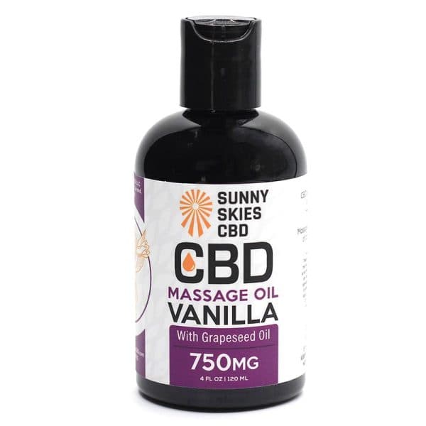 Sunny Skies CBD CBD Massage Oil — Vanilla