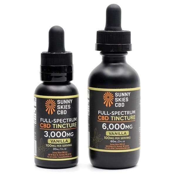 Sunny Skies CBD Full-Spectrum CBD Tincture — Vanilla