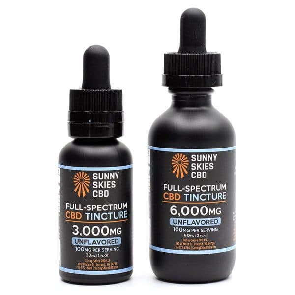 Sunny Skies CBD Full-Spectrum CBD Tincture — Unflavored