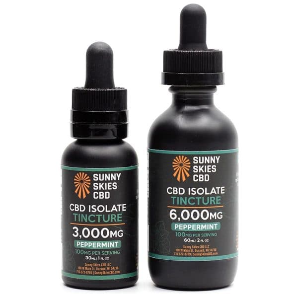 Sunny Skies CBD CBD Isolate Tincture — Peppermint