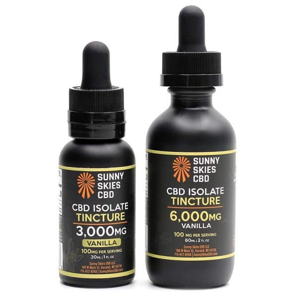 Sunny Skies CBD CBD Isolate Tincture — Vanilla