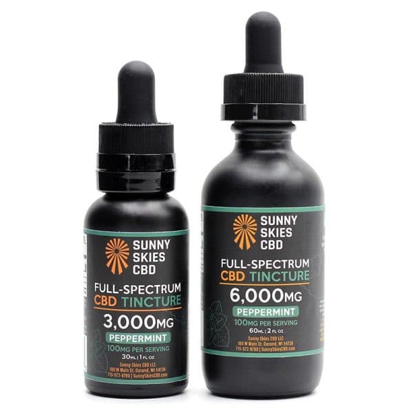 Sunny Skies CBD Full-Spectrum CBD Tincture — Peppermint