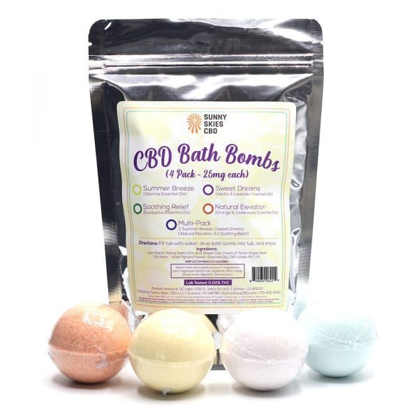 Sunny Skies CBD CBD Bath Bombs — Multi-Pack