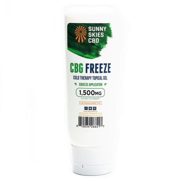 Sunny Skies CBD CBG Freeze Gel — Squeeze Bottle