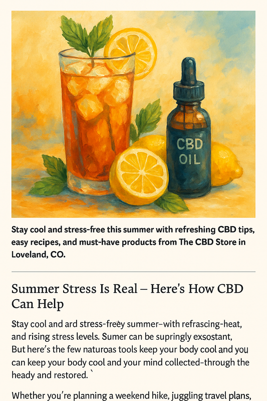 Beat the Heat: CBD Tips for Staying Cool, Calm, and Collected This Summer