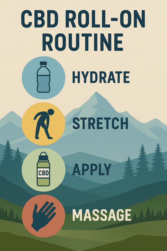 Post-Hike Cooling CBD Roll-On Routine