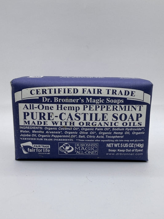 Dr. Bronner's bar of soap All-One Hemp Peppermint