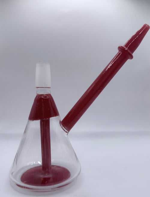 $20.75 Glass Bong (RED & Clear)