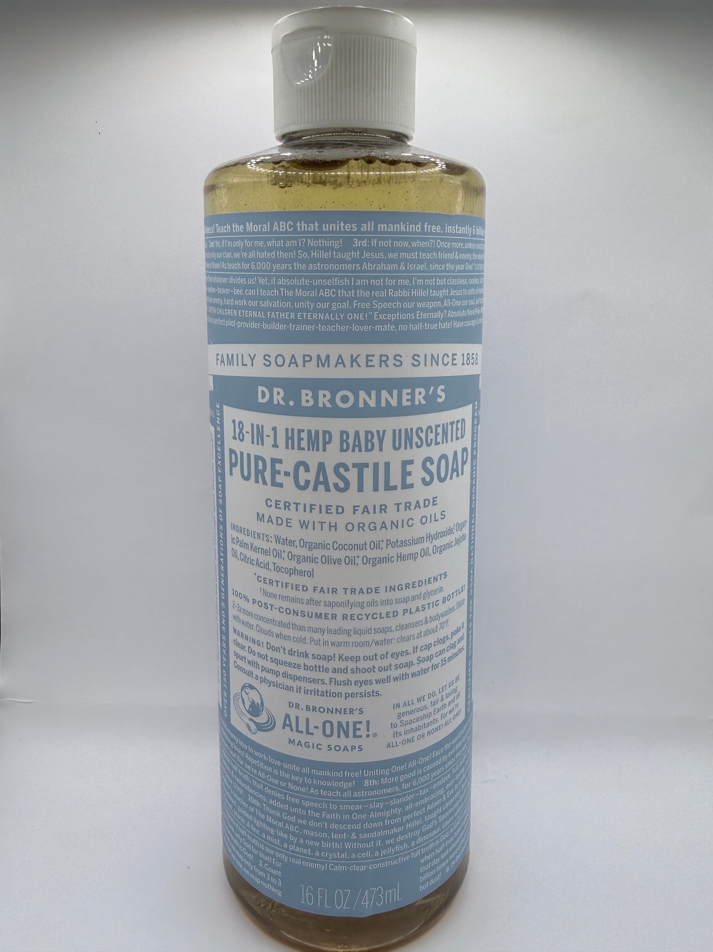 Dr. Bronner's Baby Liquid Castile Soap