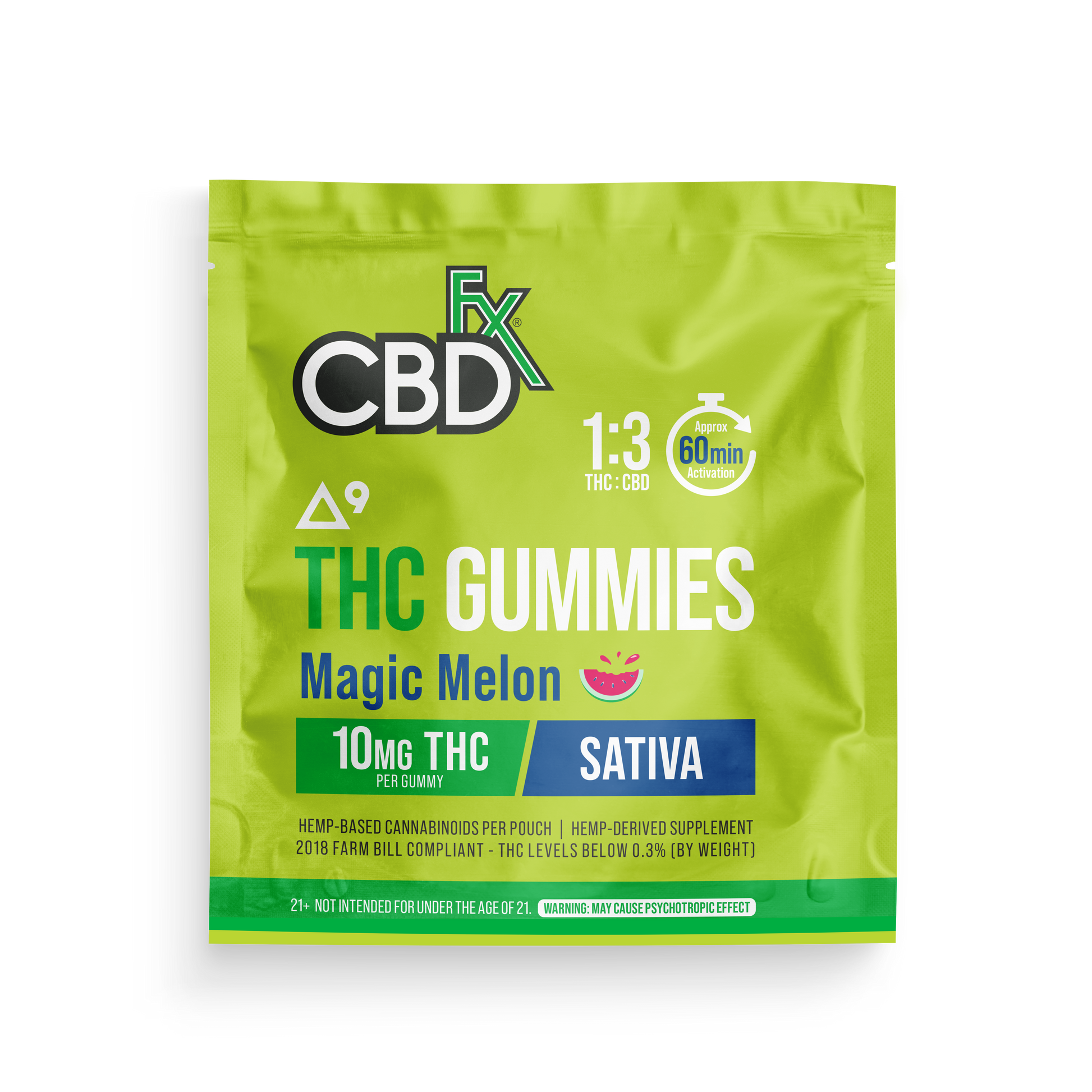 CBDfx CBD + Delta-9 THC Gummies – Magic Melon / Berry Buzz (20ct / 40ct)